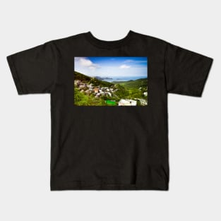 Unique landscape photography of Jiufen Old Street 九份老街 Kids T-Shirt